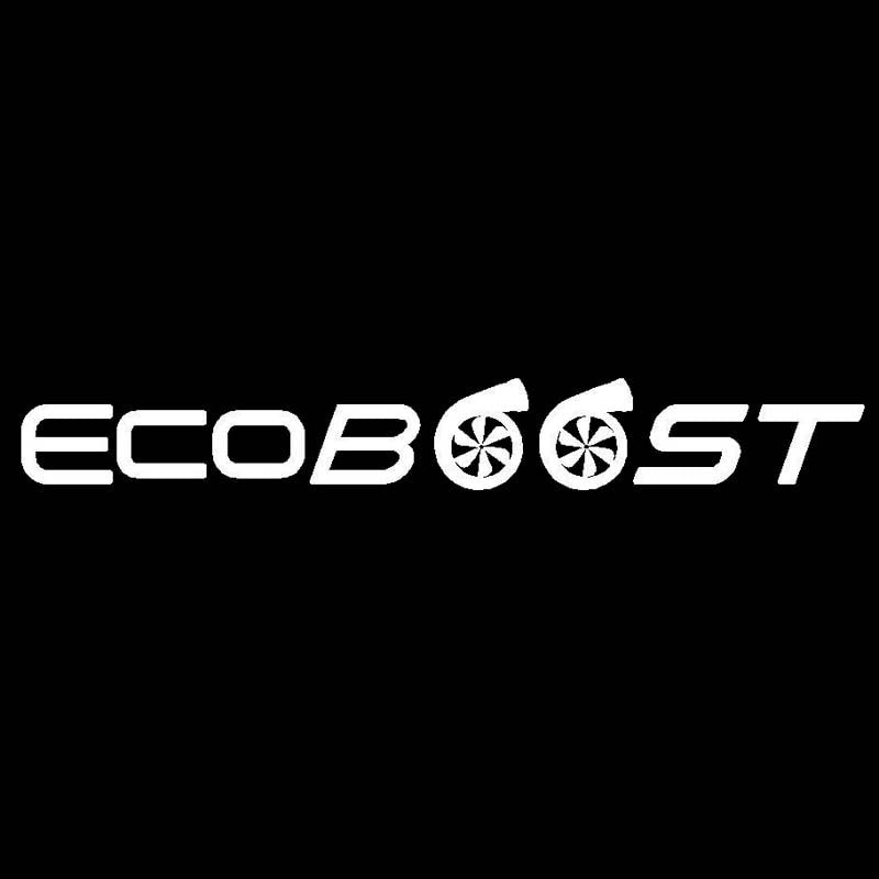 17.8CM*2.3CM ECOBOOST Funny Vinyl Decal Turbo Boost Car Stickers Black Silver C10-00924