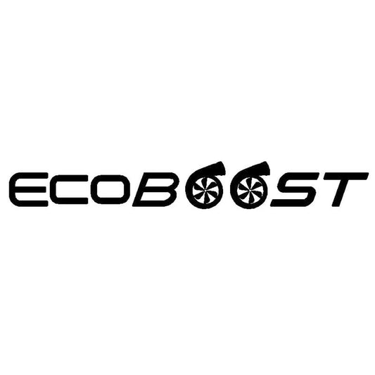 17.8CM*2.3CM ECOBOOST Funny Vinyl Decal Turbo Boost Car Stickers Black Silver C10-00924