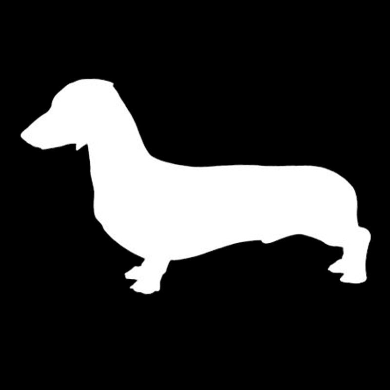 13.6*8.4CM Dachshund Dog Car Cover Scratches Animal Decorative Decals Motorcycle Car Sticker C6-1765