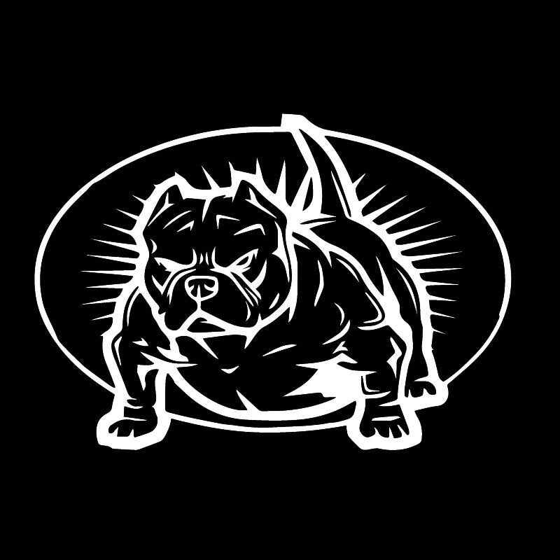17.9X12.6CM  American Bully Mom Bully Dad Vinyl Window Decal Funny Car Sticker Black/Silver C24-1614