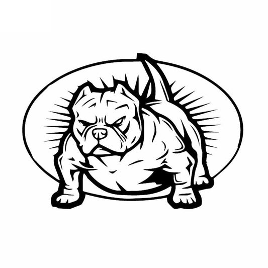 17.9X12.6CM  American Bully Mom Bully Dad Vinyl Window Decal Funny Car Sticker Black/Silver C24-1614
