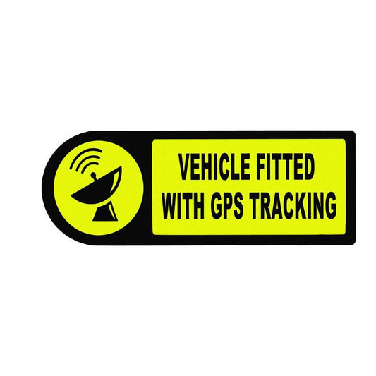 15.2*5.8CM  Vehicle Fitted With GPS Tracking Bold Decals Car Sticker C1-3038