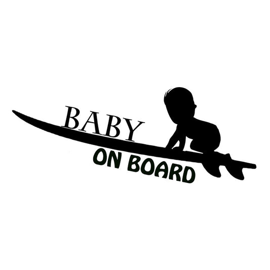 New Fashion 19.1*7.5CM BABY ON BOARD Personality Funny Cartoon Car Sticker Vinyl Decals C4-0876