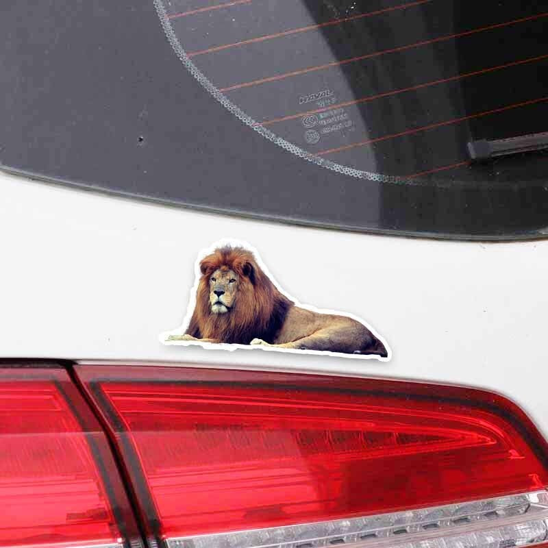 16.8CM*8CM Recumbency Big Lion Animal  Car Sticker Decal Motorcycle Car-styling 5-0569