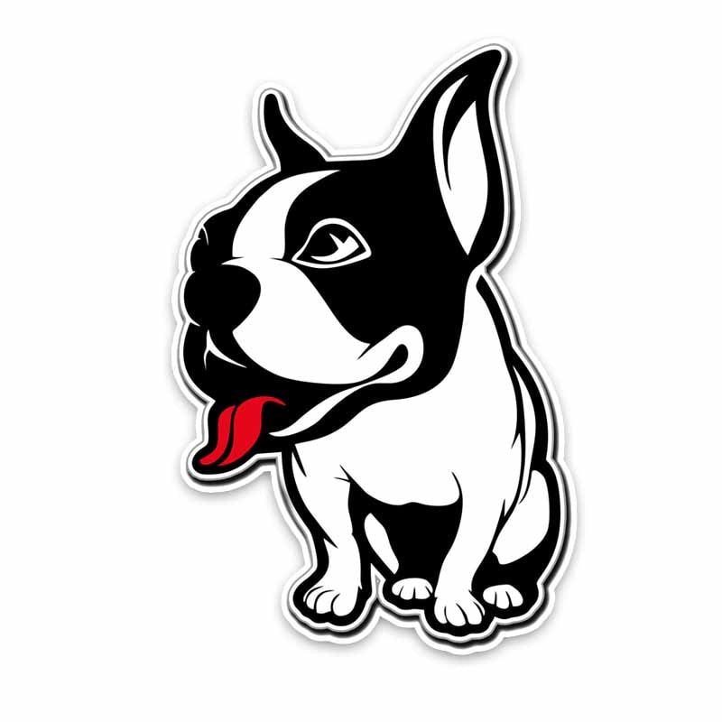 10*15CM French Bulldog Sticker Dog Car Bumper Window Decoration Car Sticker C1-4051