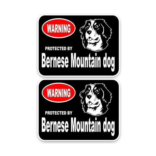 15*11.4CM  2X Bernese Mountain Guard Dog Fun Retro- Decals Car Window Sticker C1-4318