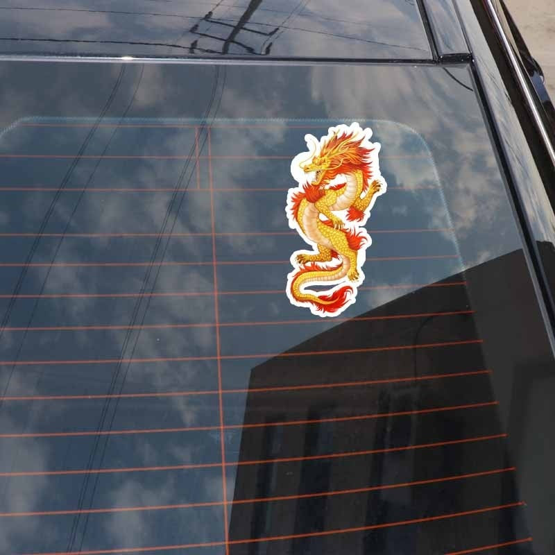 7CM*14.5CM Chinese Dragon Decoration Fashion  Car-styling Car Sticker Decal 5-1039
