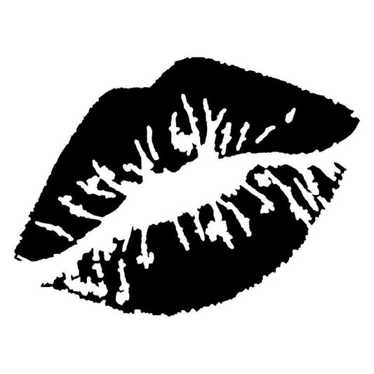 10*7.5CM Kiss Marks Vinyl Car Stickers Decals Window Decoration Motorcycle Accessories