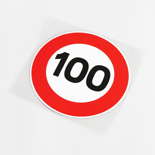 14CM*14CM Fashion SPEED LIMIT 100KPH SIGN Decal Car Sticker PVC