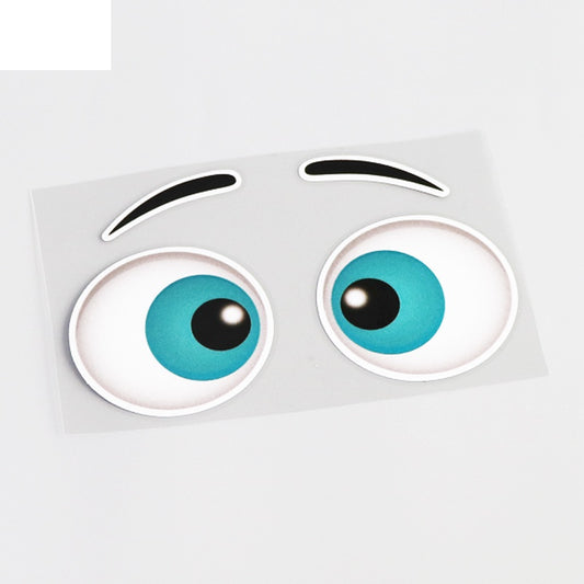 14.7CM*8.5CM Funny Car Styling Eye Cartoon  Car Sticker Decal PVC