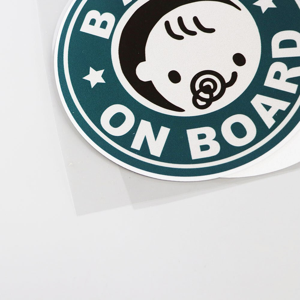 14.6CMX14.6CM Baby ON Board Pvc Decal Bumper Car Sticker
