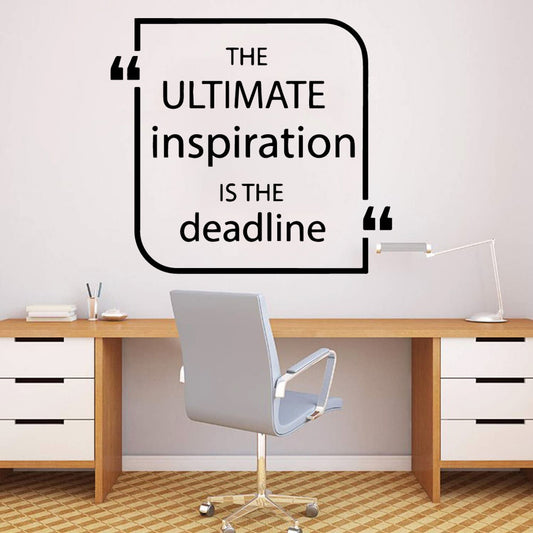 Creative inspiration deadtime Self Adhesive Vinyl Waterproof Wall Art Decal For Children's Room Wall Art Decal