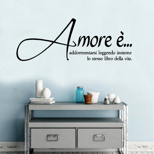 Personalized  Italian Sentence Cartoon Wall Decals Pvc Mural Art Diy Poster Bedroom Nursy Decoration Decal Creative Stickers