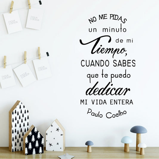 Spanish Quotes Wall Sticker Waterproof Vinyl Wallpaper Decor Bedroom Decorative Wall Phrases Art Decals Wallstickers