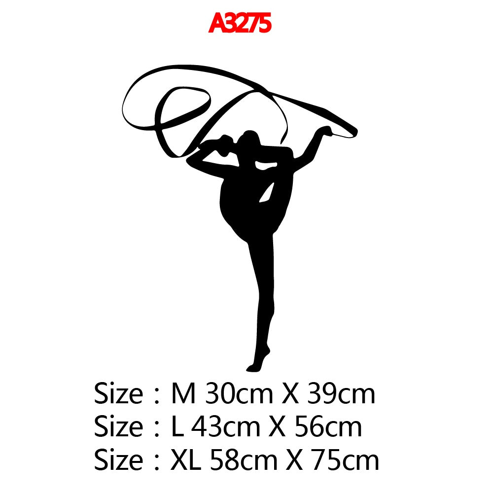 Sports Gymnastics Wall Stickers Vinyl Decals For Girl Room Decor Gymnastic Sticker For Wall Gym Decal Wallpaper vinilo gimnasia