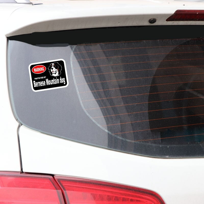 15*11.4CM  2X Bernese Mountain Guard Dog Car Bumper Window Sticker Decal C1-4319
