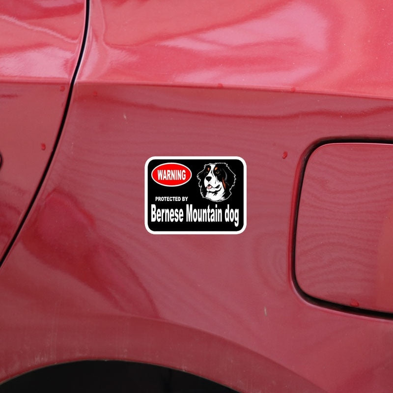 15*11.4CM  2X Bernese Mountain Guard Dog Car Bumper Window Sticker Decal C1-4319
