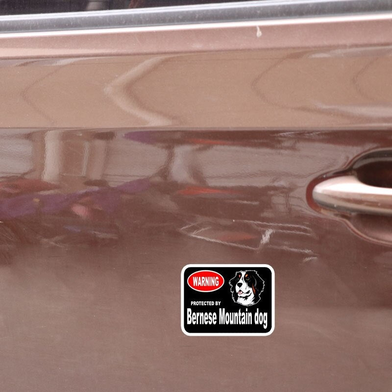 15*11.4CM  2X Bernese Mountain Guard Dog Car Bumper Window Sticker Decal C1-4319