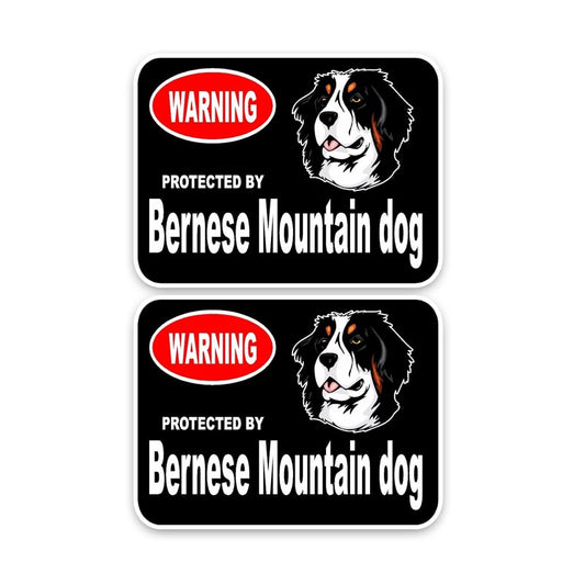 15*11.4CM  2X Bernese Mountain Guard Dog Car Bumper Window Sticker Decal C1-4319