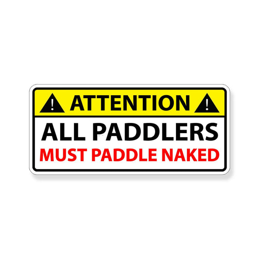 Paddle Naked Sticker Boat Kayak Canoe Paddle Board SUP Yak Cup Car Window Decal