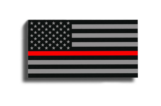 Fireman Red Line USA Flag Sticker Car Laptop Cup Rescue Fire 911 window decal