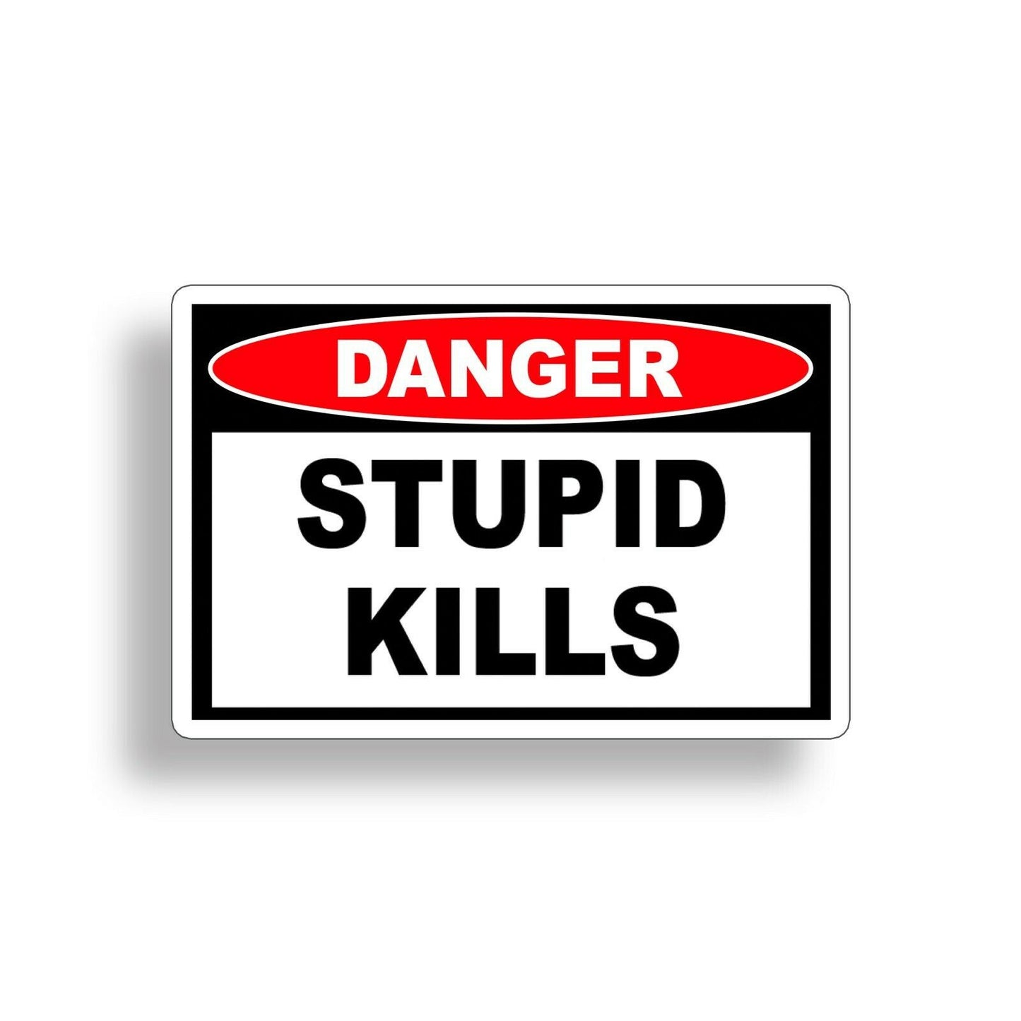 Stupid Kills Sticker Warning Car Vehicle Motorcycle 4x4 ATV Window Bumper Decal