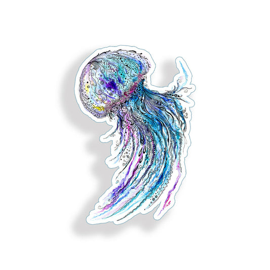 Jellyfish Sticker Jelly Fish Sea Ocean Beach Laptop Cup Car Vehicle Window Decal