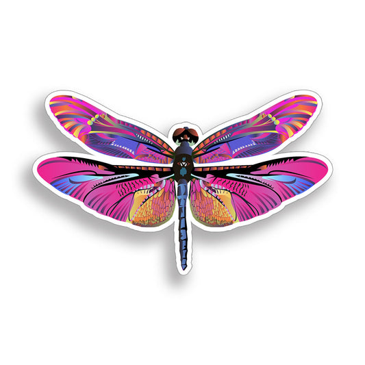 Pink Purple Dragonfly Sticker Dragon Fly Bug Laptop Cup Car Vehicle Window Decal