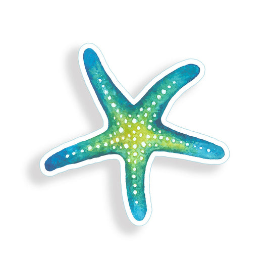 Blue Starfish Sticker Beach Star Fish Cup Cooler Car Vehicle Window Bumper Decal