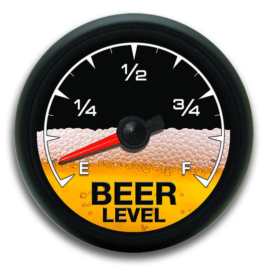 3.5" circles. Beer Meter Gauge Sticker Funny Drinking Decal Cooler Cup Mug Keg Bar Drink label