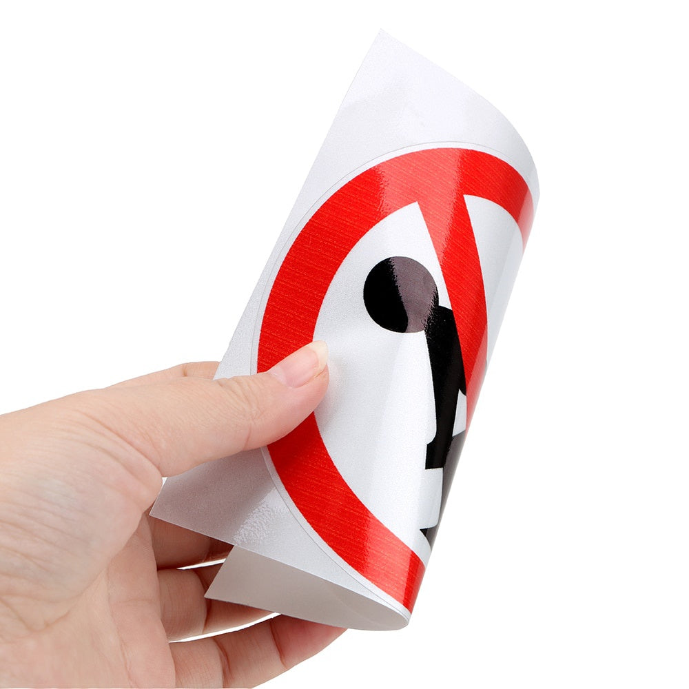 12CM*12CM No Farting Car Sticker Funny Ass PVC Decal Car Styling Auto Accessories