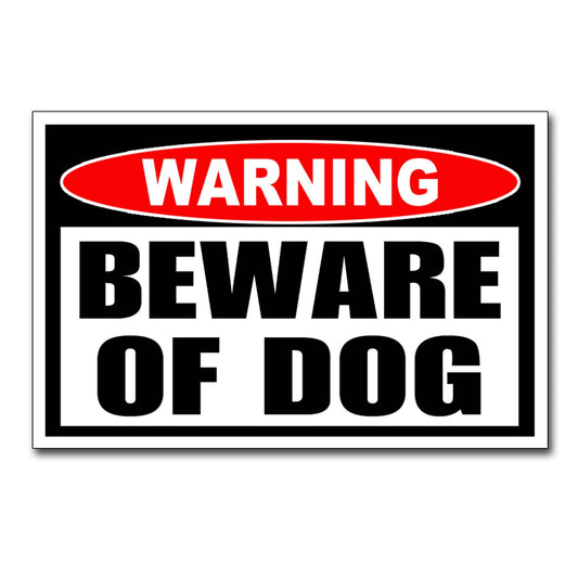 3"x3.5" Beware of Dog Sticker Warning Caution Animal Security K9 Pet Door Window Decal