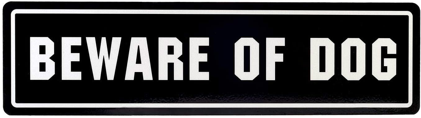 11.8"x3.1" Warning Sticker Beware of Dog Sign Sticker Decal Indoor/Outdoor Use