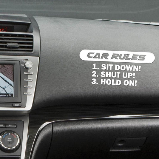 8" Wide Car Stickers Rules Decal Slammed Car Truck Vinyl Sticker JDM Racing Window Decal Funny
