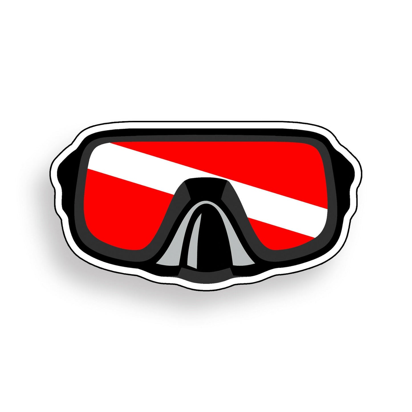Scuba Diver Down Sticker Vinyl Decal Car Truck Boat Cup Laptop Dive Graphic Mask