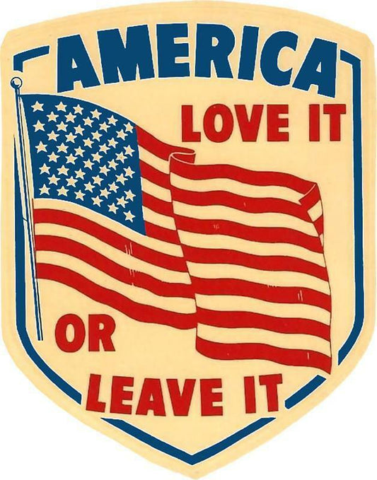 America Love It Or Leave It Vinyl Decal Sticker Vintage Car Truck Laptop Trump