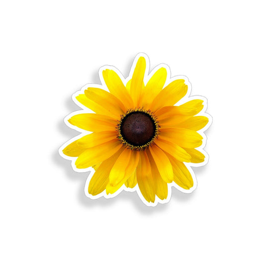 Black Eyed Susan Flower Sticker Cup Laptop Car Vehicle Window Bumper Vinyl Decal  Thunbergia Alata