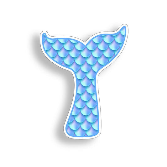 4" Tall Mermaid Tail Sticker Car Laptop Cup Cooler 4" Window Bumper Vinyl Decal