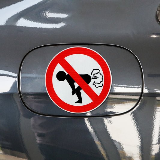 12CM*12CM No Farting Car Sticker Funny Ass PVC Decal Car Styling Auto Accessories