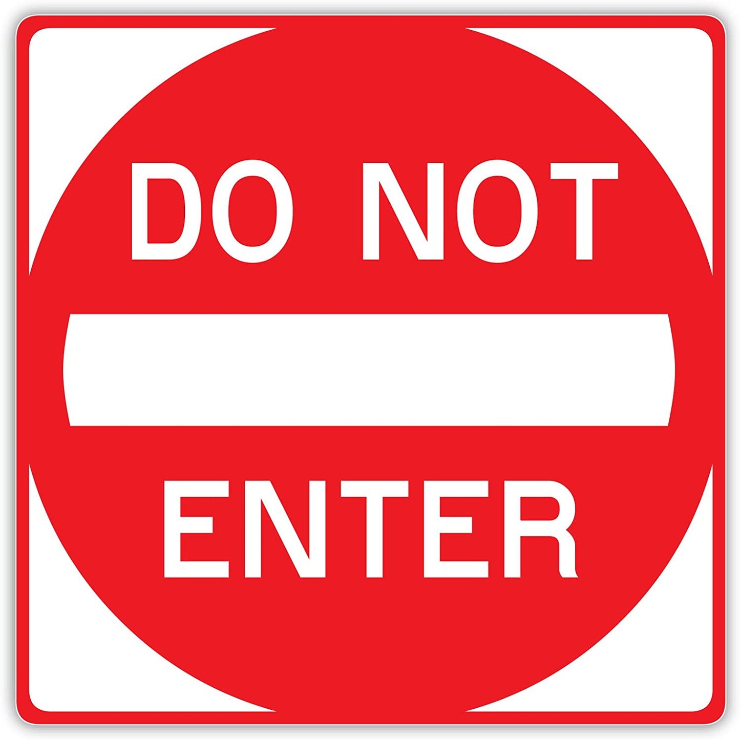4"X4" 2PCs Do Not Enter sign sticker decal