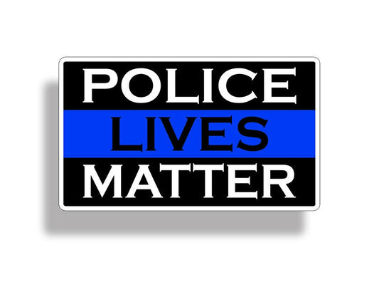 Police Lives Matter Sticker Thin Blue Line Cup Car Vehicle Window Bumper Decal