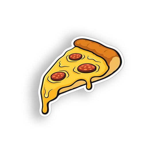 Pizza Slice Sticker Melting Food Cooler Laptop Car Vehicle Window Bumper Decal