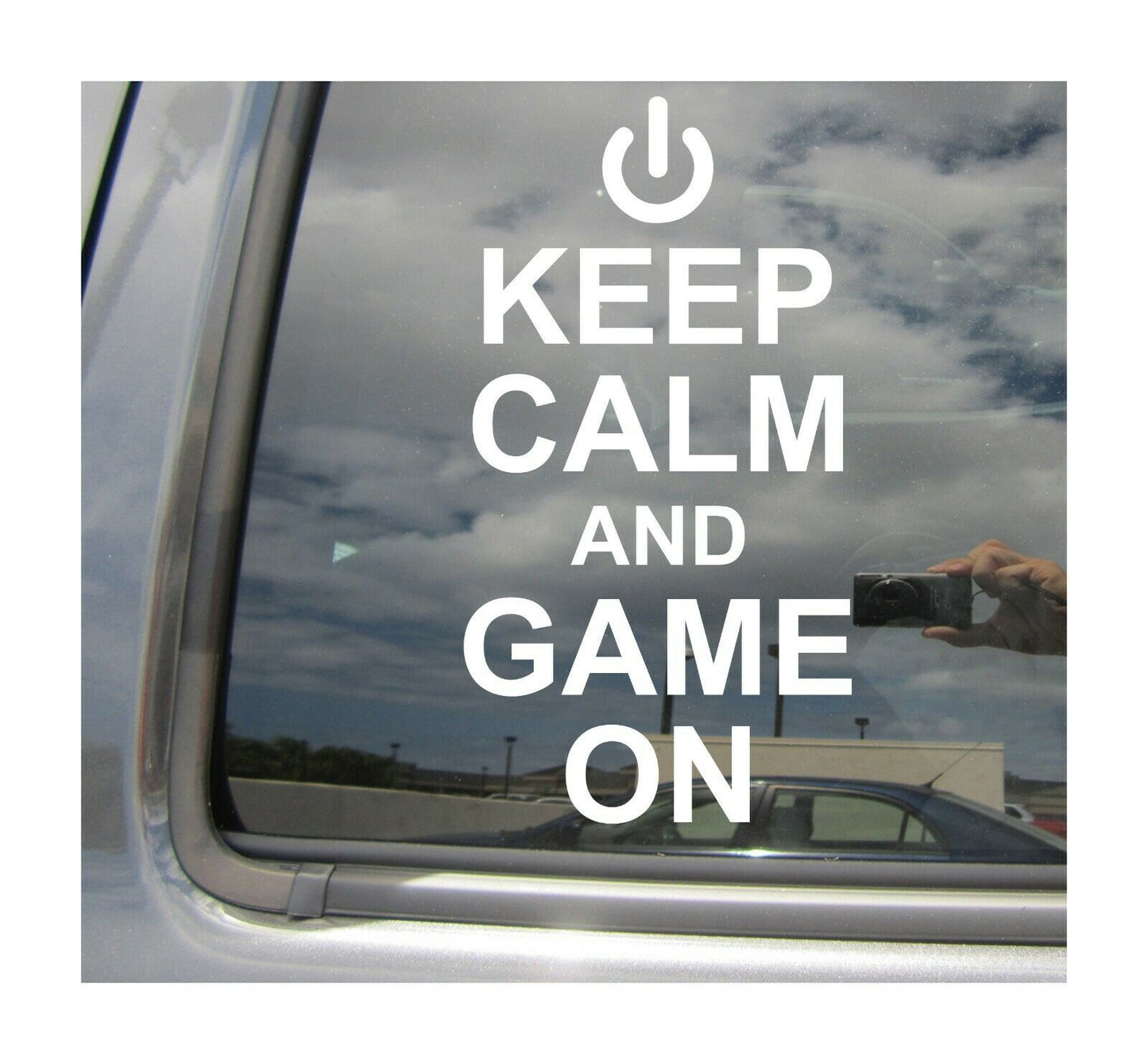 6"x3.2" Keep Calm And Game On - PC Console - Car Auto Window Vinyl Decal Sticker