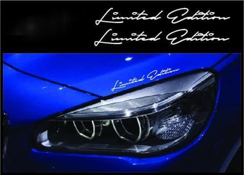 8"x1" 2Pcs Limited Edition Eyebrow Decal Racing Sport Car Truck Sticker