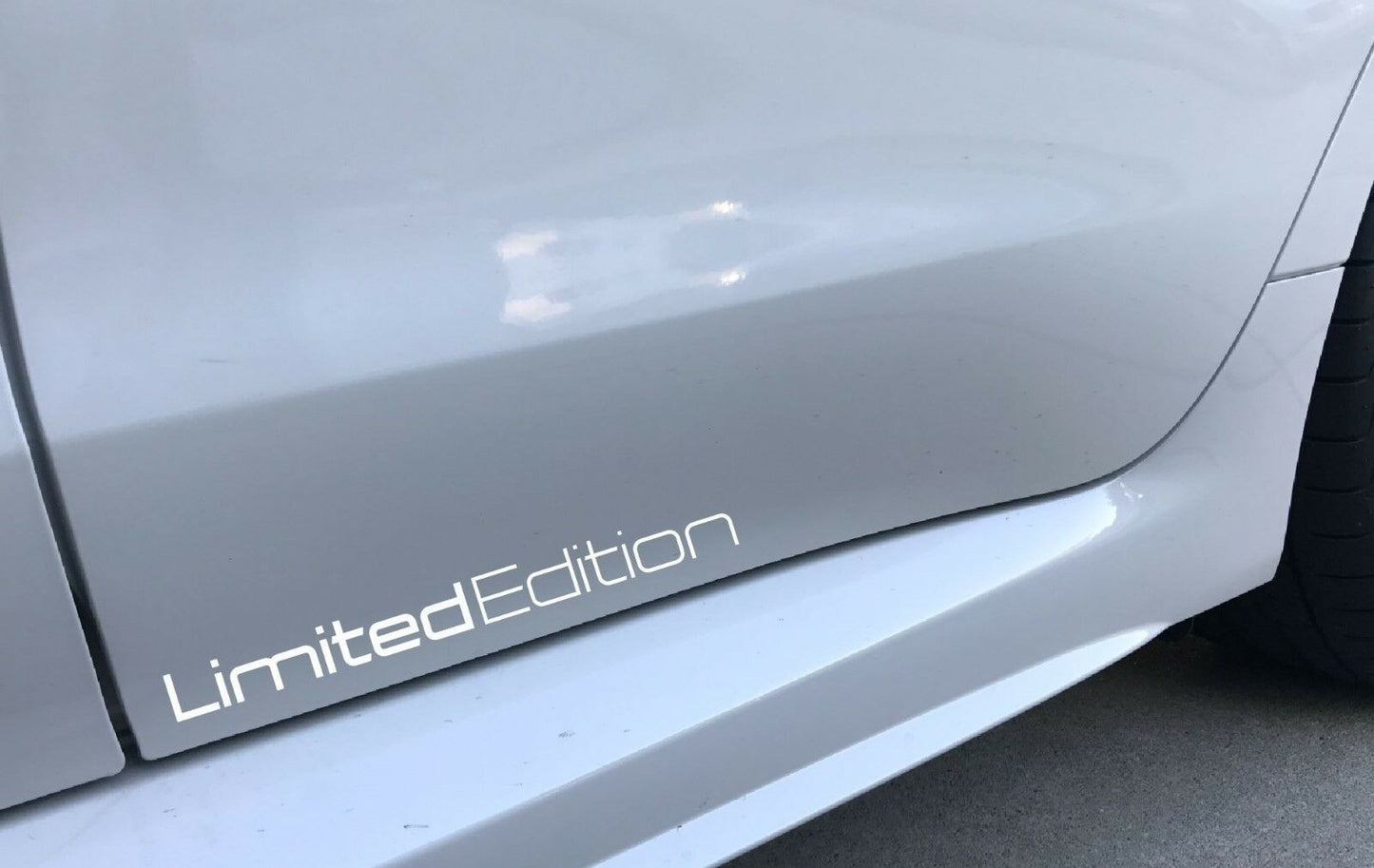 11"x1" 2Pcs Limited Edition Vinyl Decal Track Racing Sticker Emblem Car Truck Motorcycle