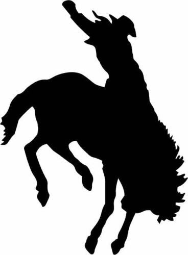 Rodeo Decal Horse Cowboy Bucking Bronco Riding Window Bumper Sticker Car Decor