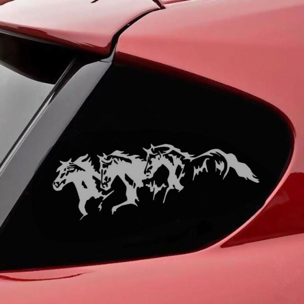 Running Horses Car Truck Self Adhesive Sticker Waterproof Decal Decor Universal