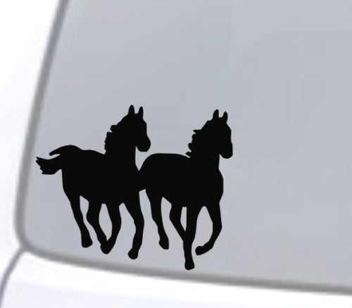 4"X4.75"  HORSE Vinyl Decal Sticker Car Window Bumper Wall Love Symbol Running Farm Animal