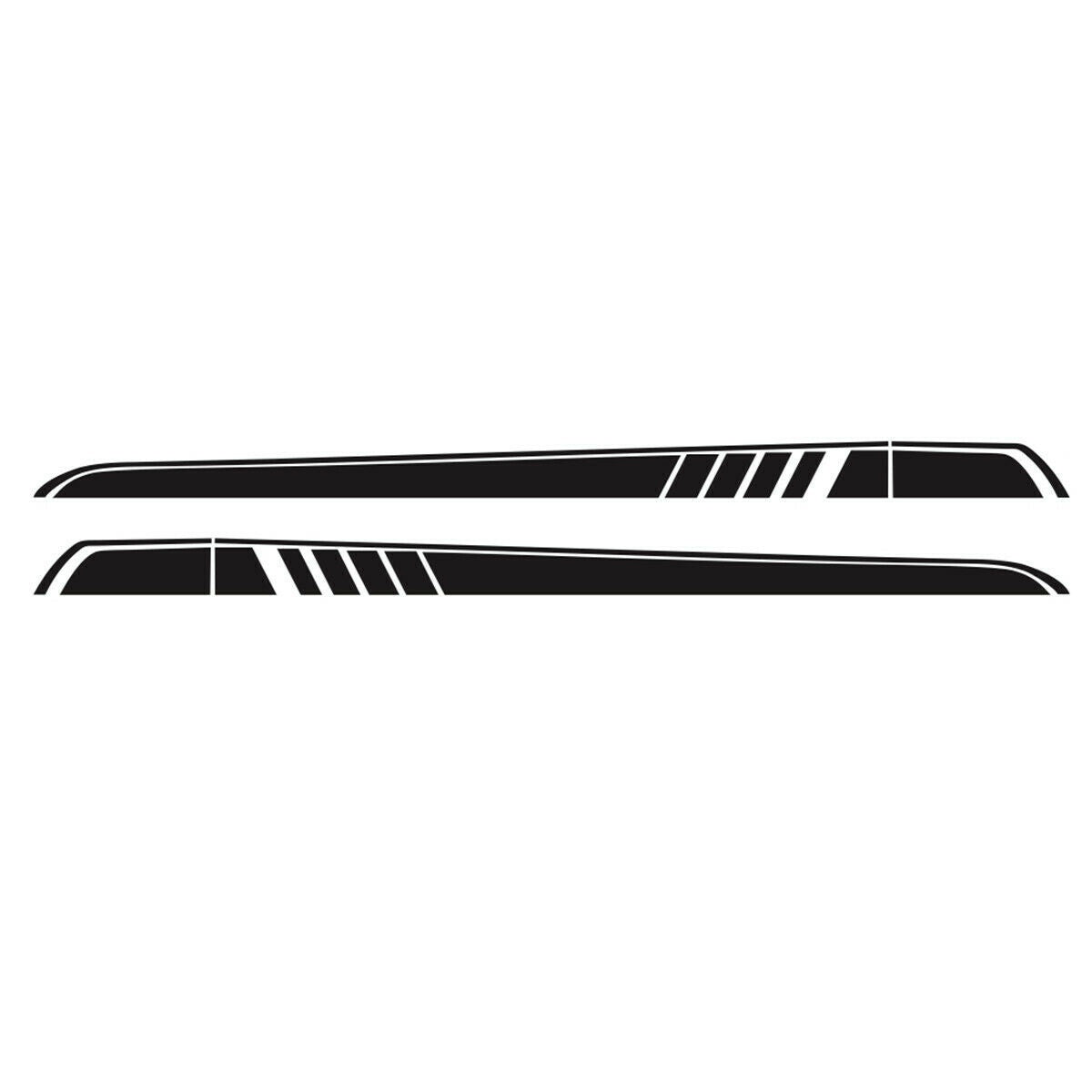 2PCS Car Sport Side Stripes Decals Stickers Auto Vinyl Graphics For Truck SUV