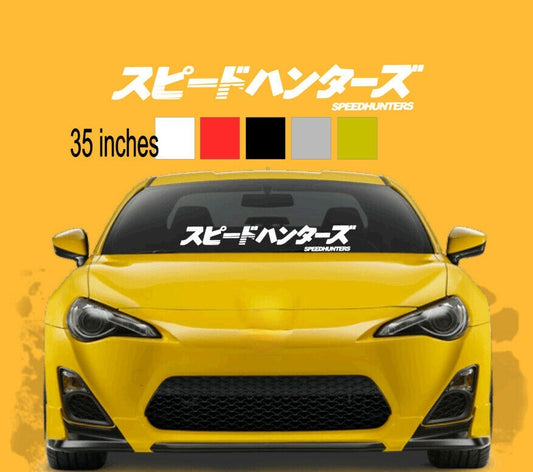 35" Universal Speedhunter JDM Car Decal Windshield Sticker